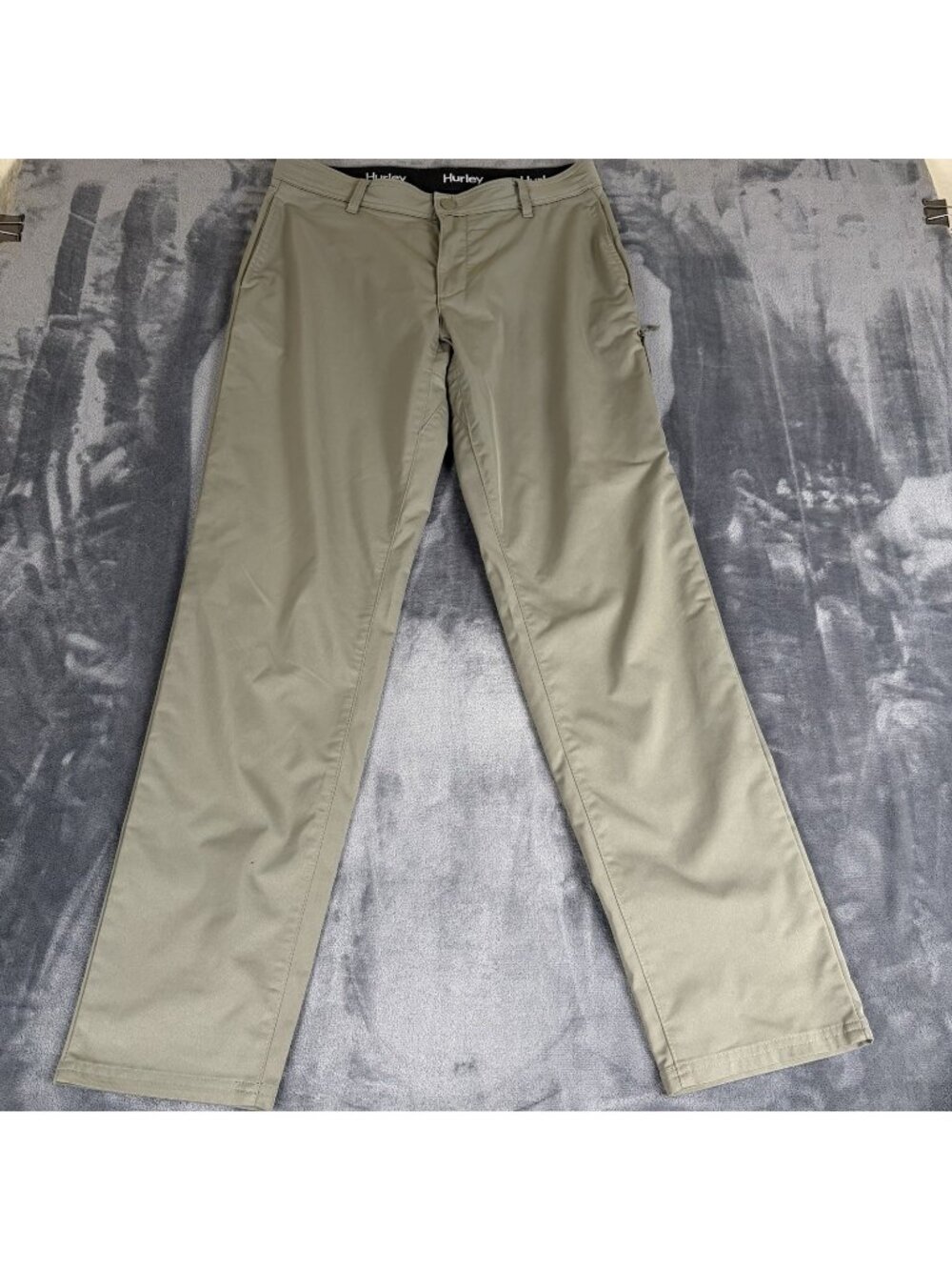 Hurley Men's Water Repellent Hybrid Performance Tech Stretch Pants Khaki 34 X 32
